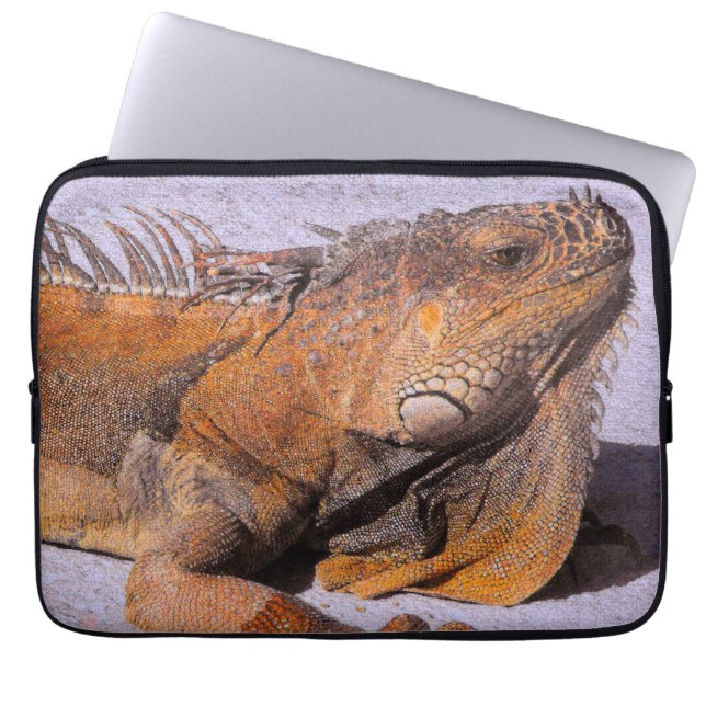 Housse Pour Ordinateur Portable Portrait de l'Iguana (Devant)
