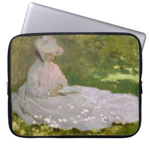 Housse Pour Ordinateur Portable Portrait impressionniste de printemps, Claude Mone