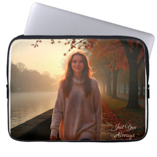 Housse Pour Ordinateur Portable Portrait Personnalisé D'elle – Un Cadeau Spécial P