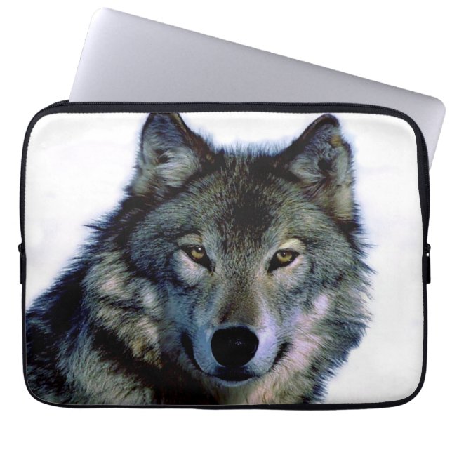 Housse Pour Ordinateur Portable Portrait Wolf (Devant)