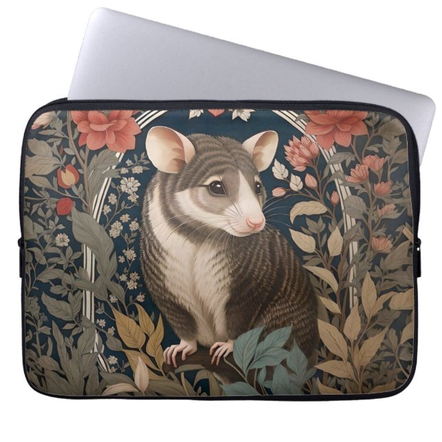 Housse Pour Ordinateur Portable Possum William Morris Inspiré Floral (Devant)