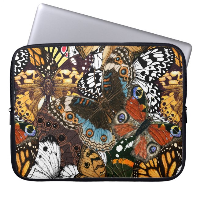 Housse Pour Ordinateur Portable Poster de animal. Ailes papillons. (Devant)