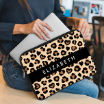 Housse Pour Ordinateur Portable Poster de animal, Léopard Brown, Coeurs, Votre Nom<br><div class="desc">Motif élégant,  élégant et sophistiqué avec taches léopard et coeurs de couleur brune et noire. Un cadeau moderne et branché,  parfait pour l'amant poster de animal de votre vie. Personnalisez en ajoutant votre nom,  votre pseudonyme,  votre monogramme ou vos initiales.</div>