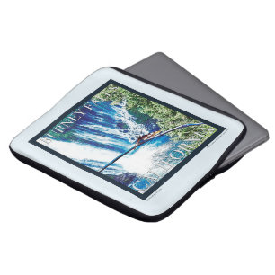 Housse Pour Ordinateur Portable Poster de Burney Falls, CA