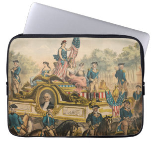 Housse Pour Ordinateur Portable Poster de cirque vintage montrant Parade Float