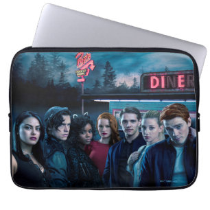 Housse Pour Ordinateur Portable Poster de Riverdale Outside Pop's Diner