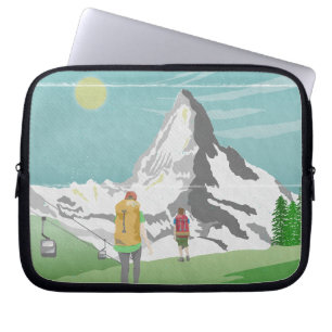 Housse Pour Ordinateur Portable poster de voyage matterhorn Suisse