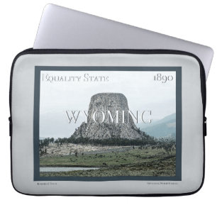Housse Pour Ordinateur Portable Poster du Wyoming