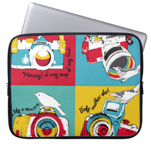 Housse Pour Ordinateur Portable Poster lumineux dans le style pop art avec image o