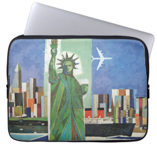 Housse Pour Ordinateur Portable Poster Vintage voyage pour American Airlines