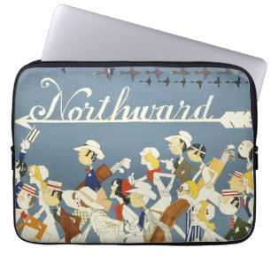 Housse Pour Ordinateur Portable Poster Vintage voyage Pour The New Haven R.R.