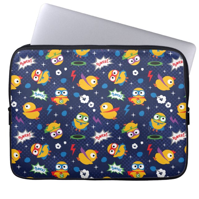 Housse Pour Ordinateur Portable Poulet de superhéros (Devant)