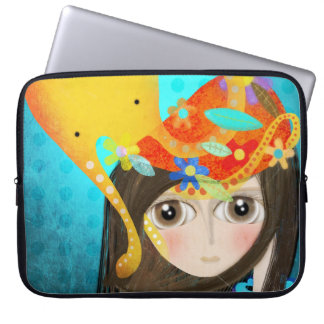 Housse Pour Ordinateur Portable Poupée d'Octopus Aqua Manche Ghotique