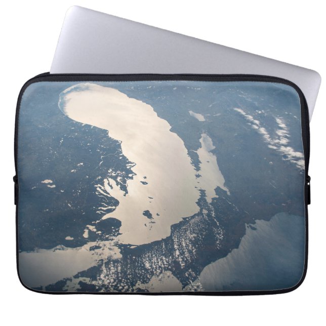 Housse Pour Ordinateur Portable Poutres Sunglint Au Bord Du Lac Michigan (Devant)