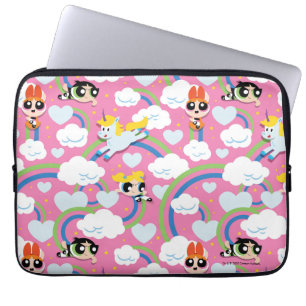 Housse Pour Ordinateur Portable Powerpuff Girls & Donny Rainbow Motif