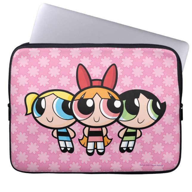 Housse Pour Ordinateur Portable Powerpuff Girls : Sucre, épices et tout Nice (Devant)