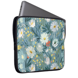Housse Pour Ordinateur Portable Pré d'été des Fleurs sauvages