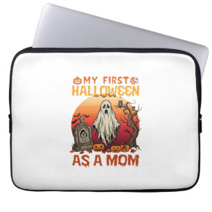 Housse Pour Ordinateur Portable Premier Fantôme de Maman Halloween Pierre Tombale