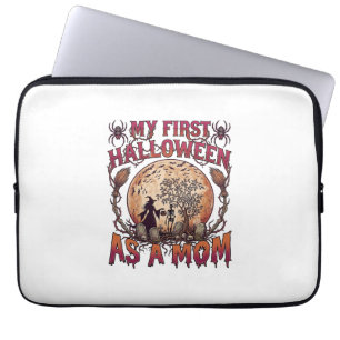 Housse Pour Ordinateur Portable Premier Halloween en tant que sorcière maman squel