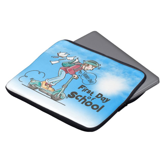 Housse Pour Ordinateur Portable Premier jour de l'école | 13 pouces (Devant haut)