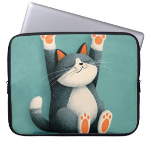 Housse Pour Ordinateur Portable Preneur de sieste professionnel Chat drôle endormi