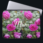 Housse Pour Ordinateur Portable Pretty Pink Vintage Rose Flower Birthday Mum<br><div class="desc">Pretty Pink Vintage Roses Flower Photo Birthday Mum Laptop sleeve,  with a fully customizable name. A gorgeous card,  its left blank inside so you can add your own message. Designed from one of my original iris watercolor paintings.</div>