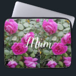 Housse Pour Ordinateur Portable Pretty Pink Vintage Rose Flower Birthday Mum<br><div class="desc">Pretty Pink Vintage Roses Flower Photo Birthday Mum Laptop sleeve,  with a fully customizable name. A gorgeous card,  its left blank inside so you can add your own message. Designed from one of my original iris watercolor paintings.</div>