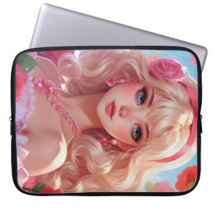 Housse Pour Ordinateur Portable princesse des fleurs