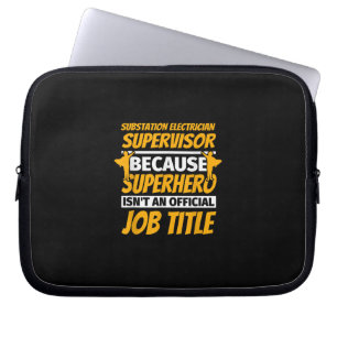 Housse Pour Ordinateur Portable Principe Electrician Supervisor Funny Hummor Venin