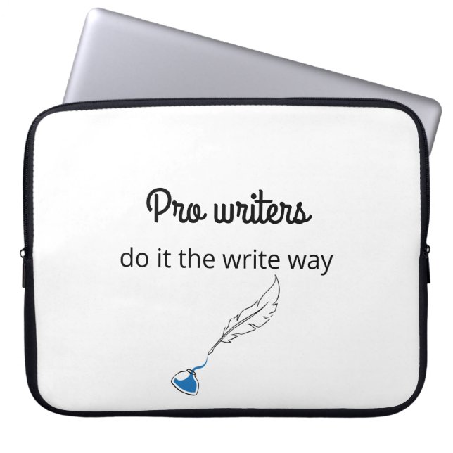 Housse Pour Ordinateur Portable Pro Writers Do it the Write Way (Devant)