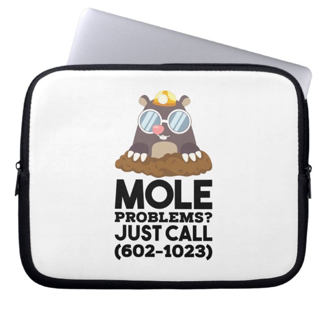 Housse Pour Ordinateur Portable Problèmes de chimie - Mole (Devant)