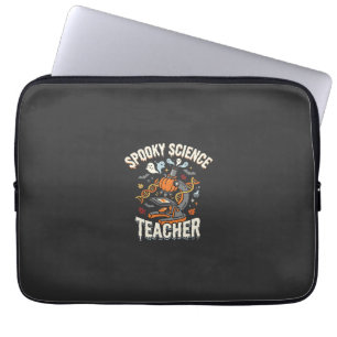 Housse Pour Ordinateur Portable Prof de biologie Halloween Science effrayante