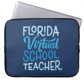 Housse Pour Ordinateur Portable Professeur de Florida Virtual School écriture manu