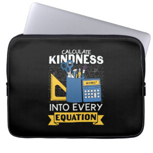 Housse Pour Ordinateur Portable Professeur de mathématiques Calculer la gentilless