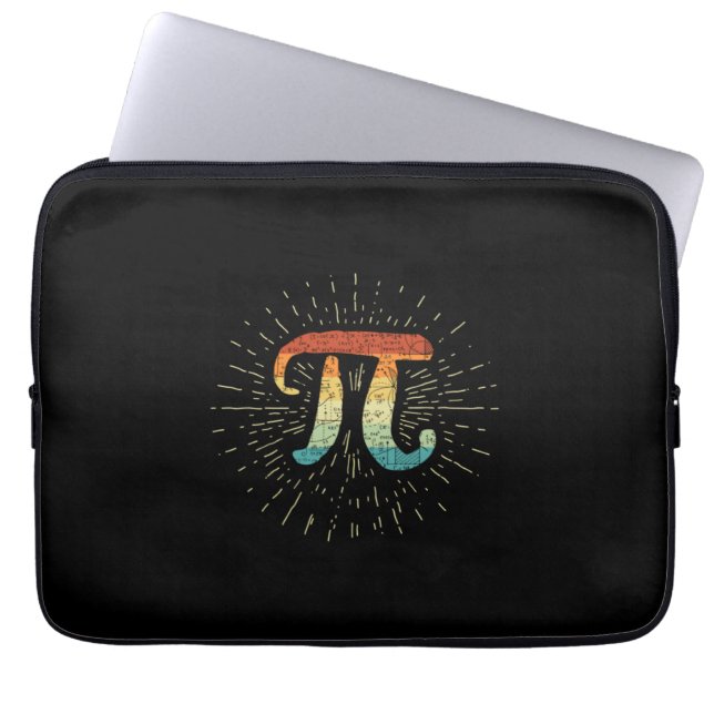 Housse Pour Ordinateur Portable Professeur de mathématiques Cute Pi (Devant)