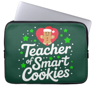 Housse Pour Ordinateur Portable Professeur de Noël de cookies intelligents Profess