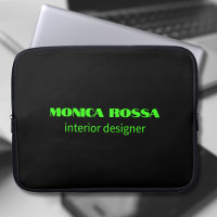 Professionnel Simple Moderne Neon Vert Noir