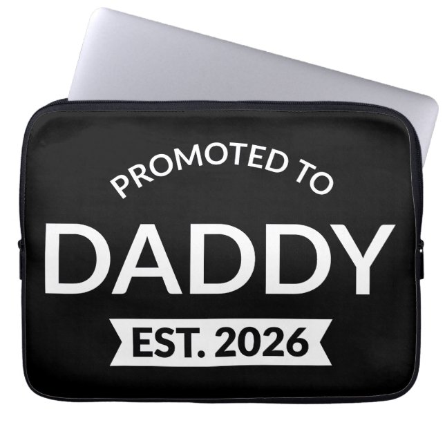 Housse Pour Ordinateur Portable Promu Papa Prévu 2026 II (Devant)