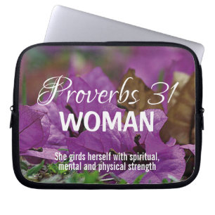 Housse Pour Ordinateur Portable Proverbes Inspirationnels 31 FORCE féminine