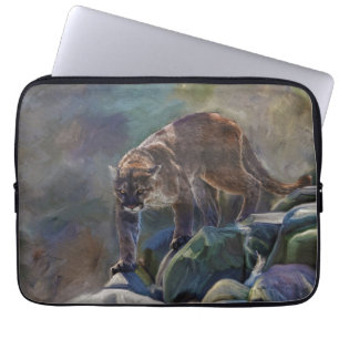 Housse Pour Ordinateur Portable Prowling Cougar Mountain Lion Art Design
