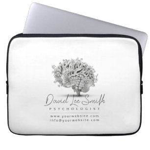 Housse Pour Ordinateur Portable Psychologue / Neurologue Minimaliste