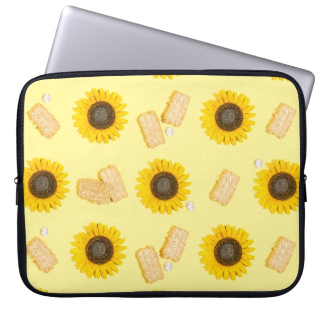 Housse Pour Ordinateur Portable puissance du tournesol (Devant)