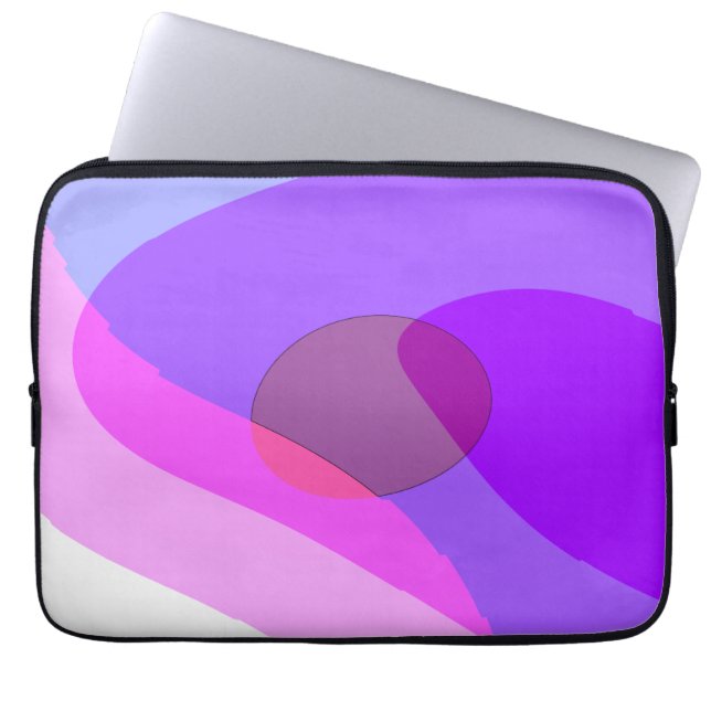 Housse Pour Ordinateur Portable Purple Retro Super Abstrait 409 (Devant)