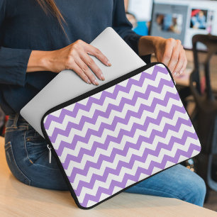 Housse Pour Ordinateur Portable Purple Zigzag, Purple Chevron, Motif géométrique
