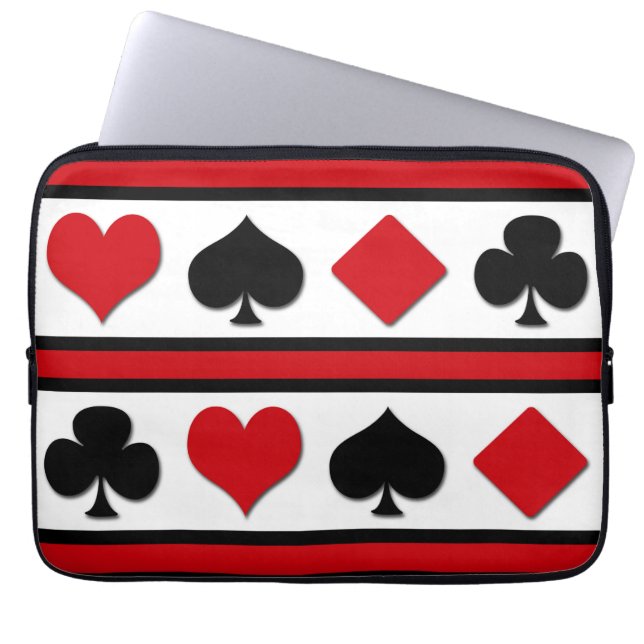 Housse Pour Ordinateur Portable Quatre combinaisons de cartes (Devant)