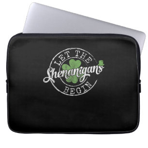 Housse Pour Ordinateur Portable Que Les Shenanigans Commencent À Drôle Clovers St