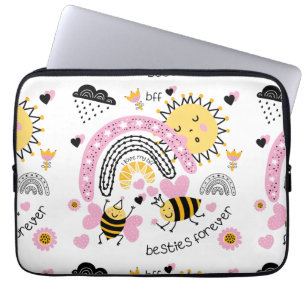 Housse Pour Ordinateur Portable Queen Bees Best Friends Forever Cute