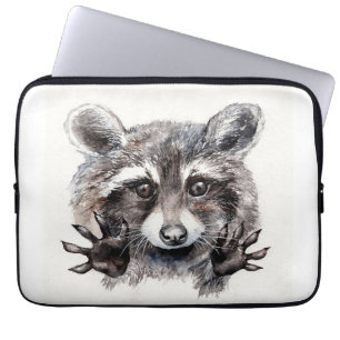 Housse Pour Ordinateur Portable Raccoon Lover Lovely Baby Raccoon