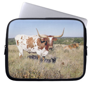 Housse Pour Ordinateur Portable Race du Texas Longhorn (photo)