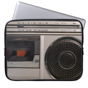 Housse Pour Ordinateur Portable Radiocassette radio stéréo portable rétro obsolète